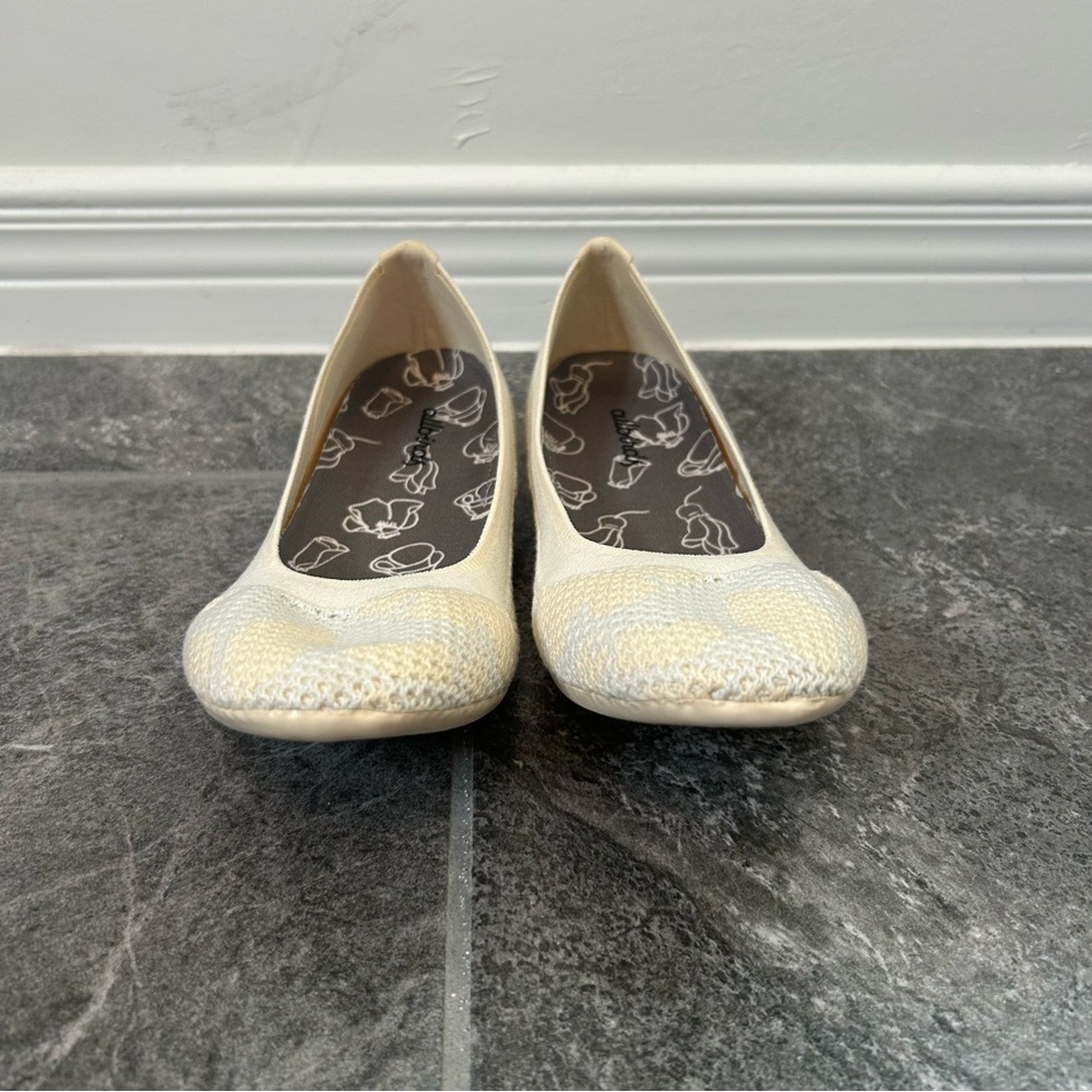 NWOB Allbirds Tree Breezers Cream Ballet Flats Size 7 Office Travel Comfort - Picture 3 of 12